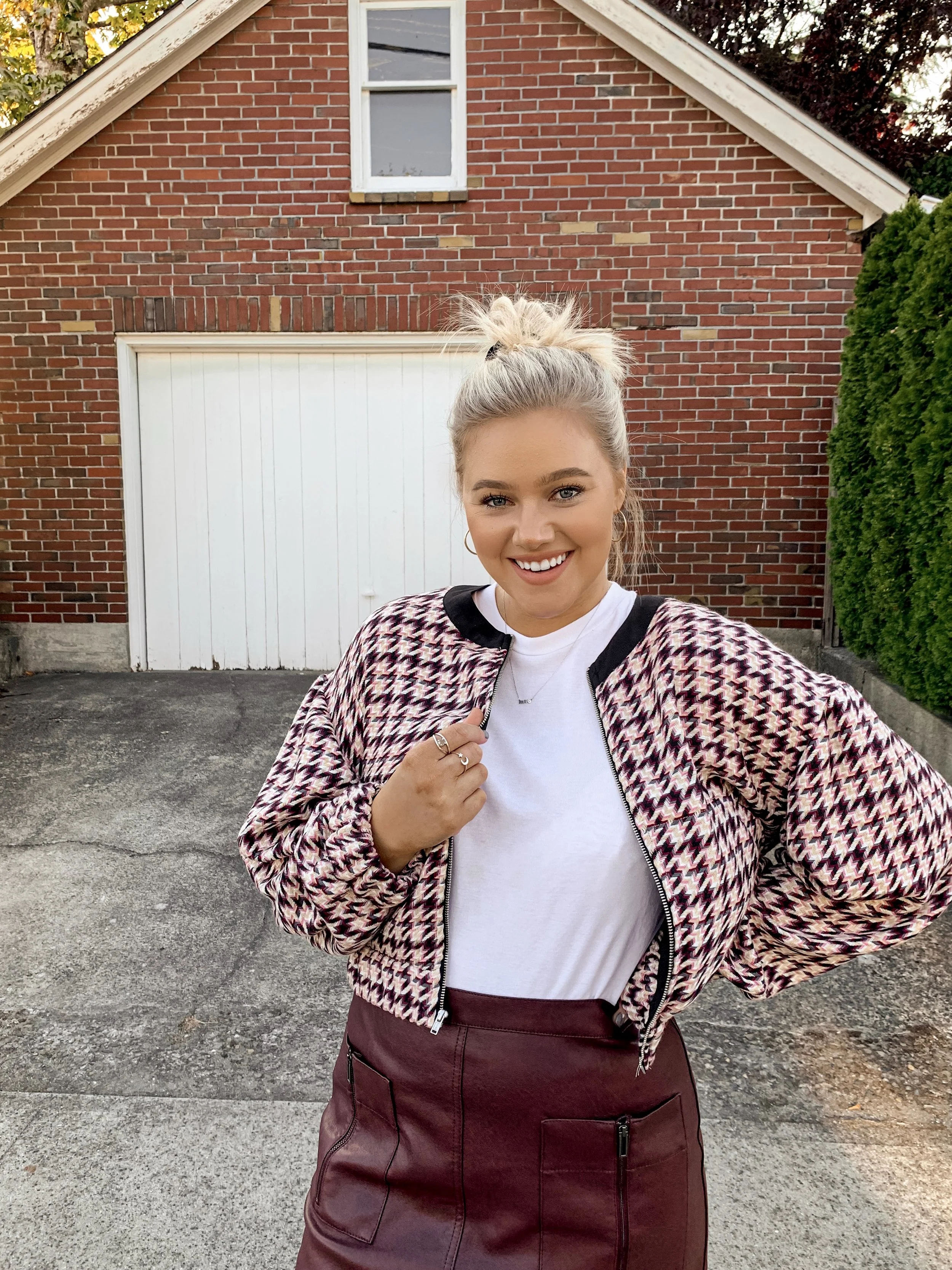 Updated Styles Of Classic Fall Trends Tweed Jacket Leather Skirt BRE SHEPPARD